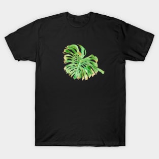 TROPICAL LEAF - WATERCOLOR PAINTING OF PALM TREE FROND T-Shirt